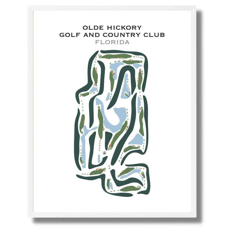 Olde Hickory Golf and Country Club, Florida - Printed Golf Courses - Golf Course Prints