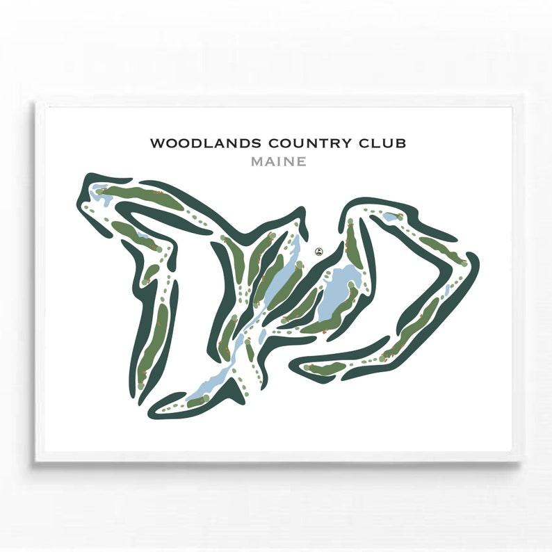 Woodlands Country Club, Maine - Printed Golf Courses - Golf Course Prints