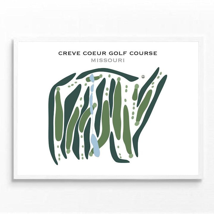 Creve Coeur Golf Course, Missouri - Printed Golf Courses - Golf Course Prints