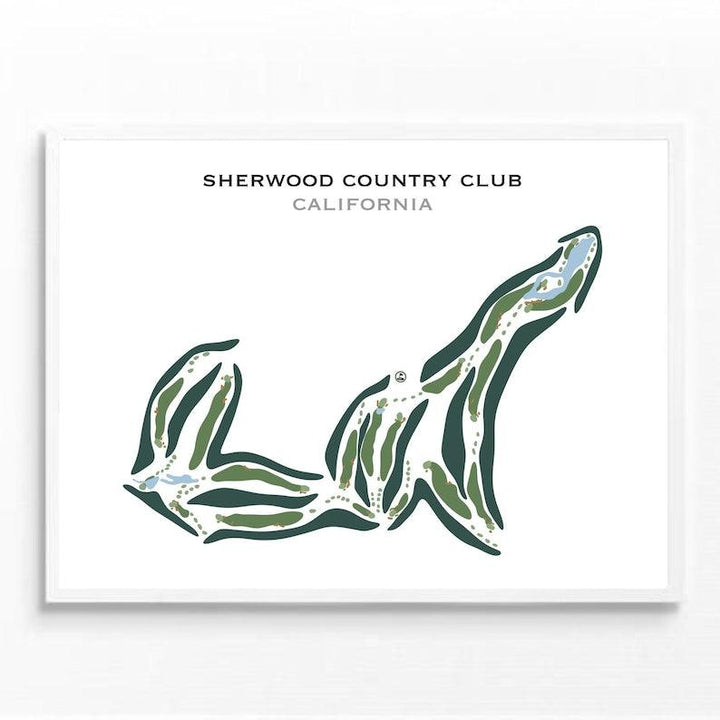 Sherwood Country Club, California - Printed Golf Courses - Golf Course Prints