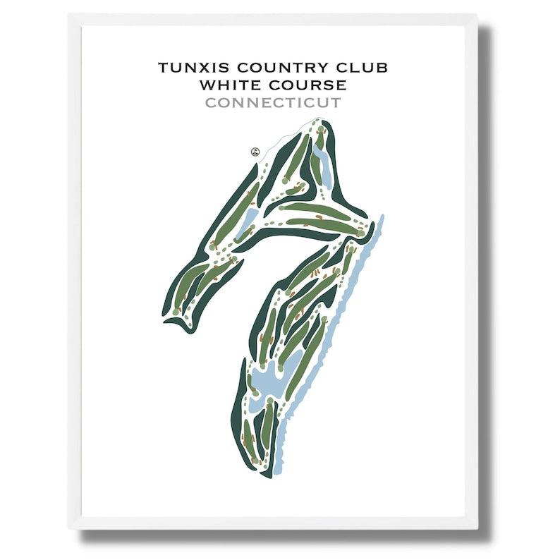 Tunxis Country Club White Course, Connecticut - Printed Golf Courses - Golf Course Prints