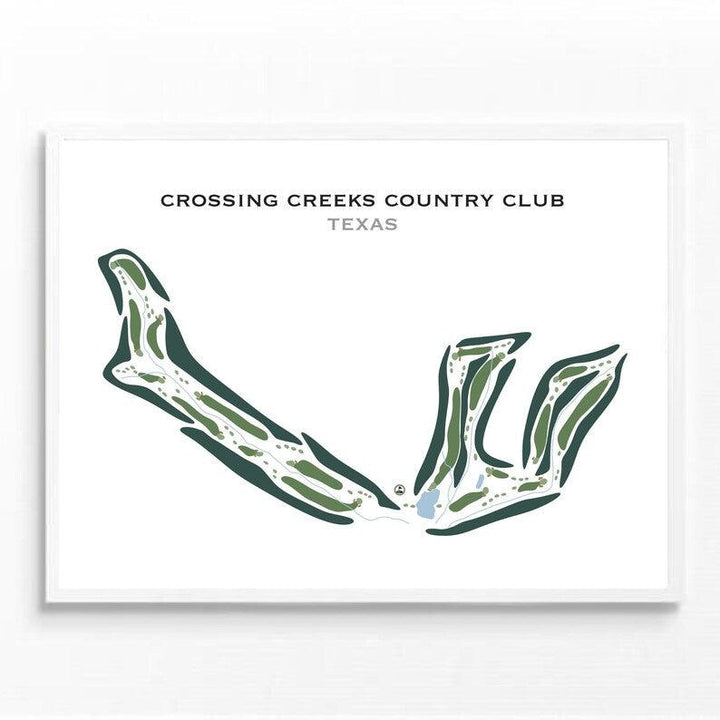 Crossing Creeks Country Club, Texas - Printed Golf Courses - Golf Course Prints