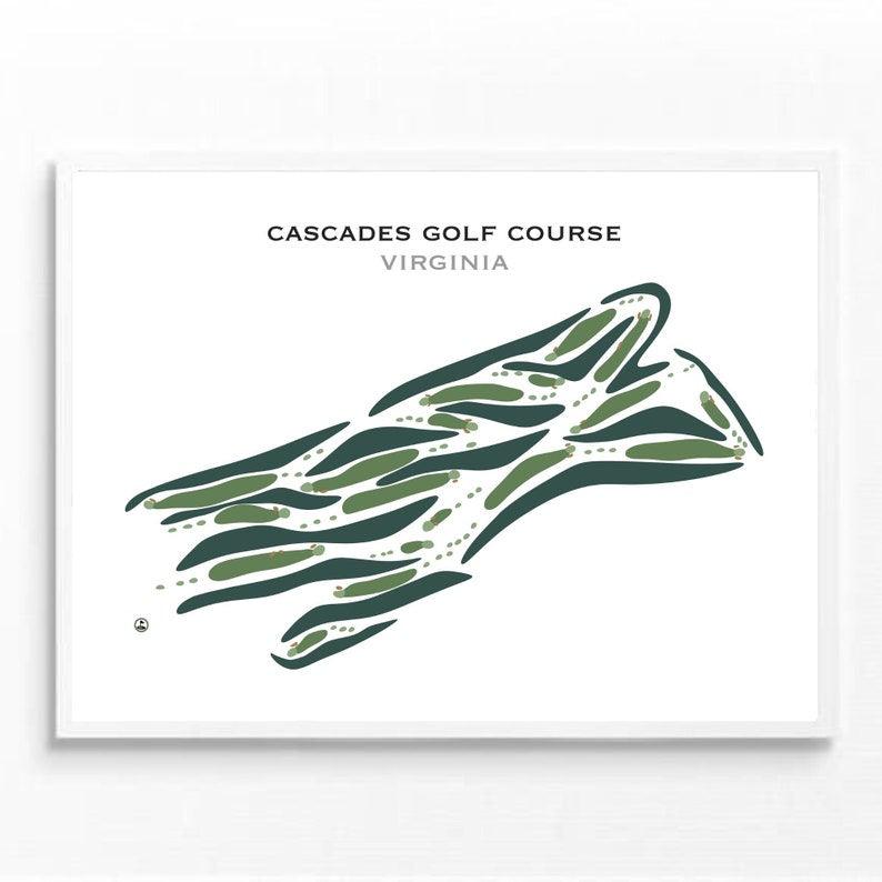 Cascades Golf Course, Virginia - Printed Golf Courses - Golf Course Prints