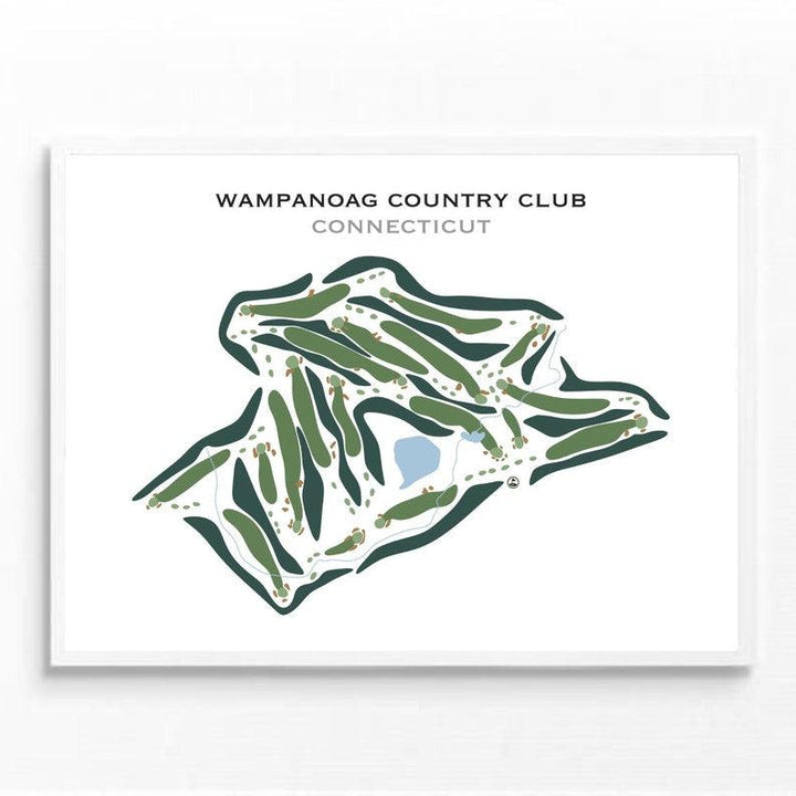 Wampanoag Country Club, Connecticut - Printed Golf Courses - Golf Course Prints