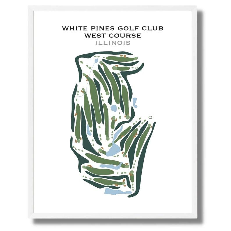 White Pines Golf Club West Course, Illinois - Printed Golf Courses - Golf Course Prints