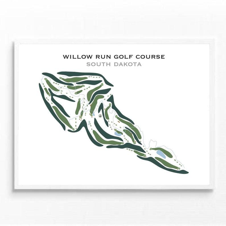 Willow Run Golf Course, South Dakota - Printed Golf Courses - Golf Course Prints