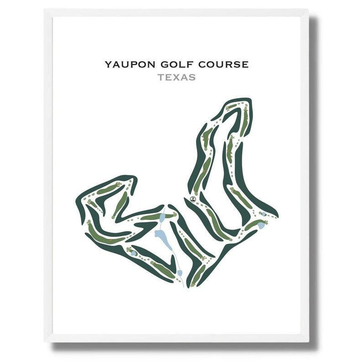 Yaupon Golf Course, Texas - Printed Golf Courses - Golf Course Prints