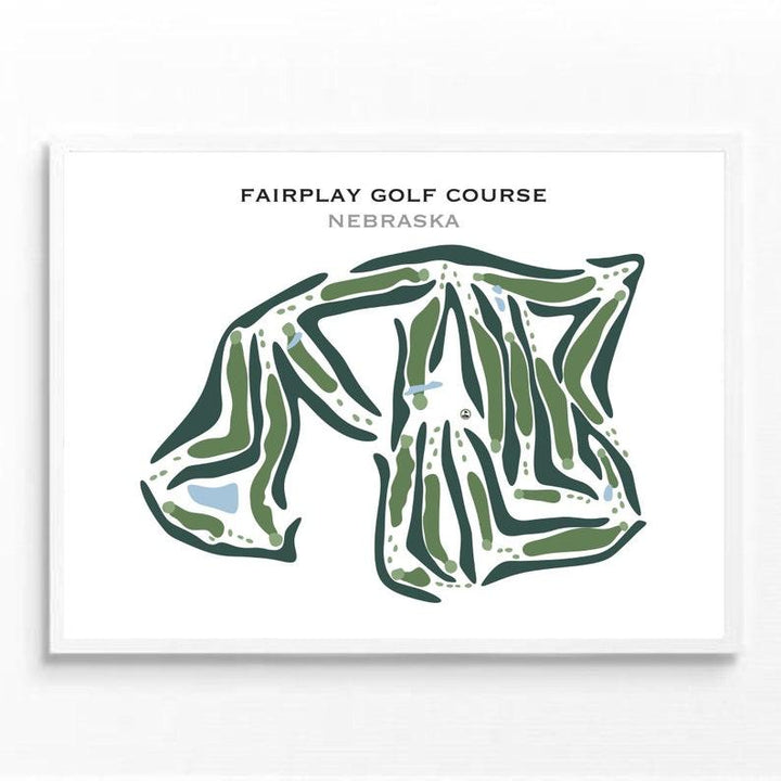 Fairplay Golf Course, Nebraska - Printed Golf Courses - Golf Course Prints