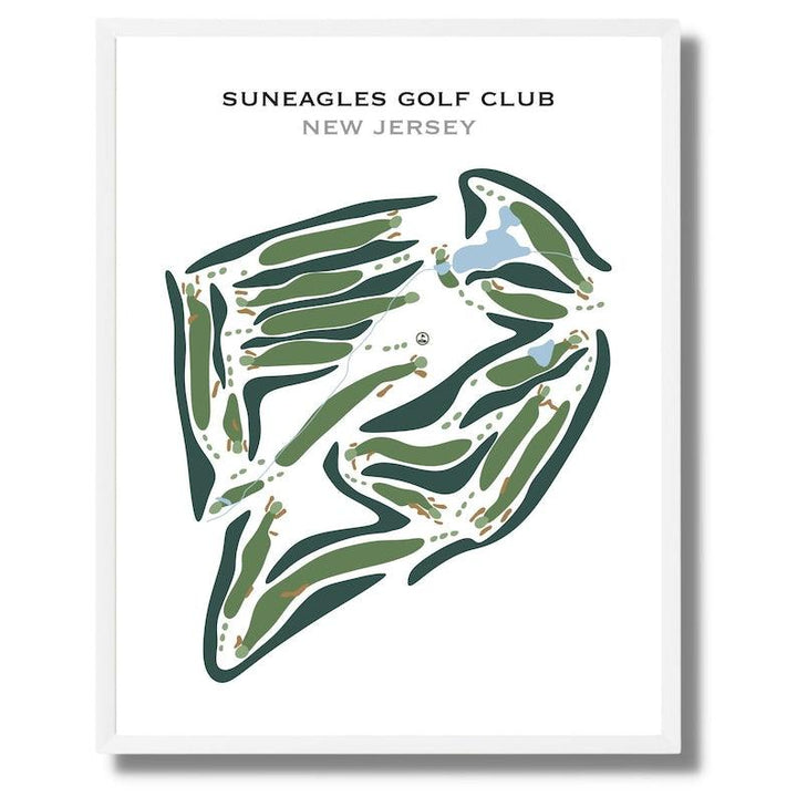 Suneagles Golf Club, New Jersey - Printed Golf Courses - Golf Course Prints