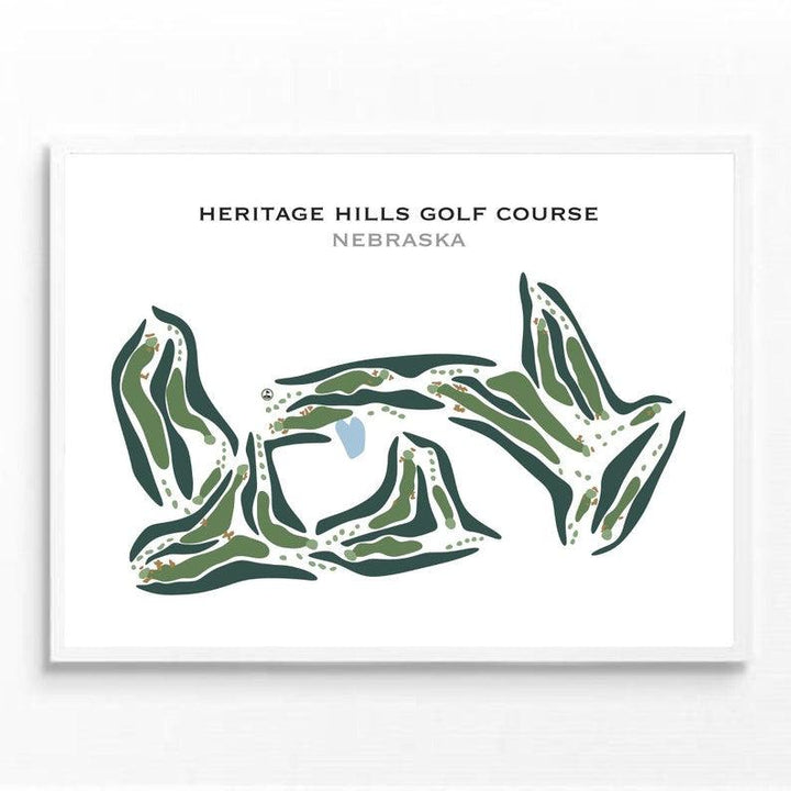 Heritage Hills Golf Course, Nebraska - Printed Golf Courses - Golf Course Prints