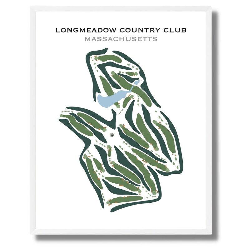 Longmeadow Country Club, Massachusetts - Printed Golf Courses - Golf Course Prints