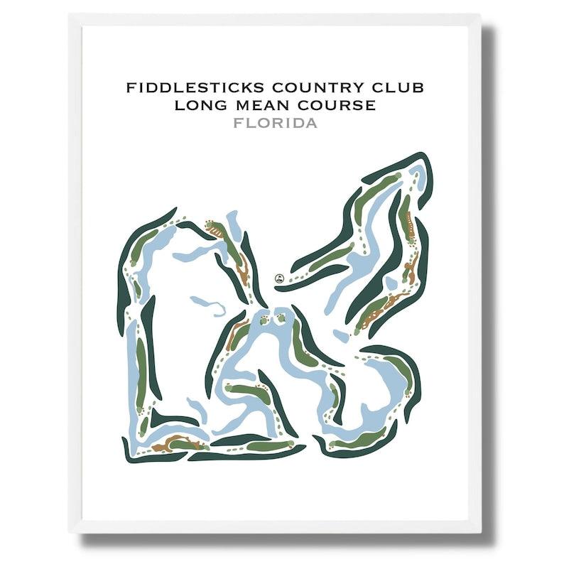 Fiddlesticks Country Club Long Mean Course, Florida - Printed Golf Courses - Golf Course Prints