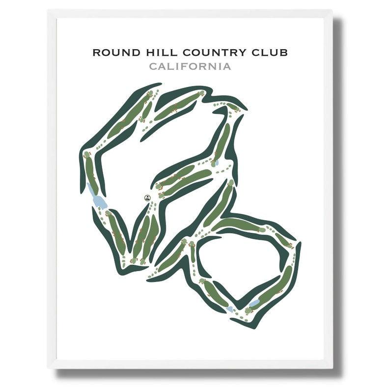 Round Hill Country Club, California - Printed Golf Courses - Golf Course Prints