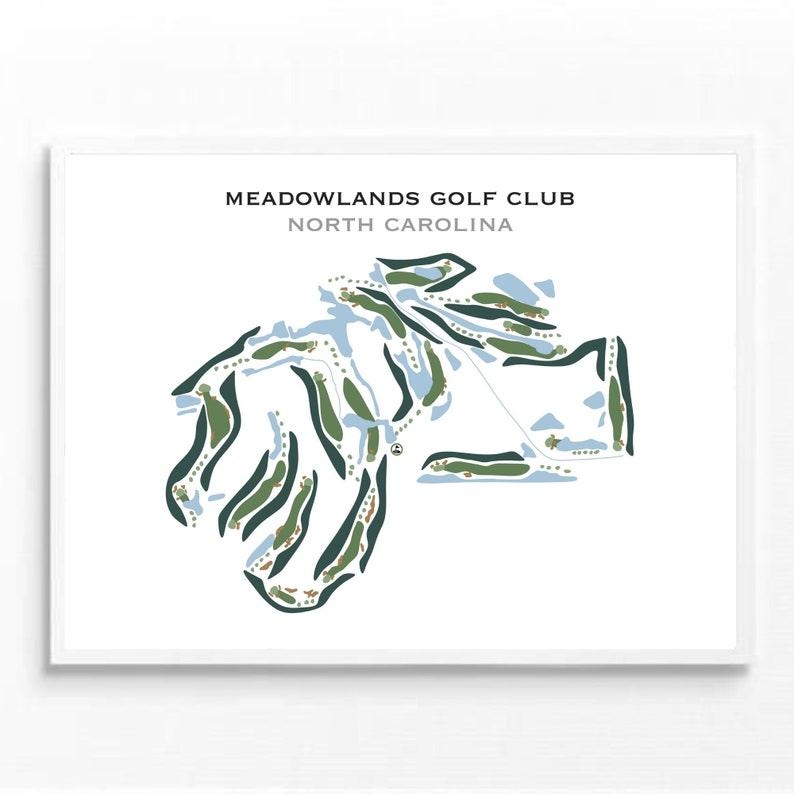 Meadowlands Golf Club, North Carolina - Printed Golf Courses - Golf Course Prints