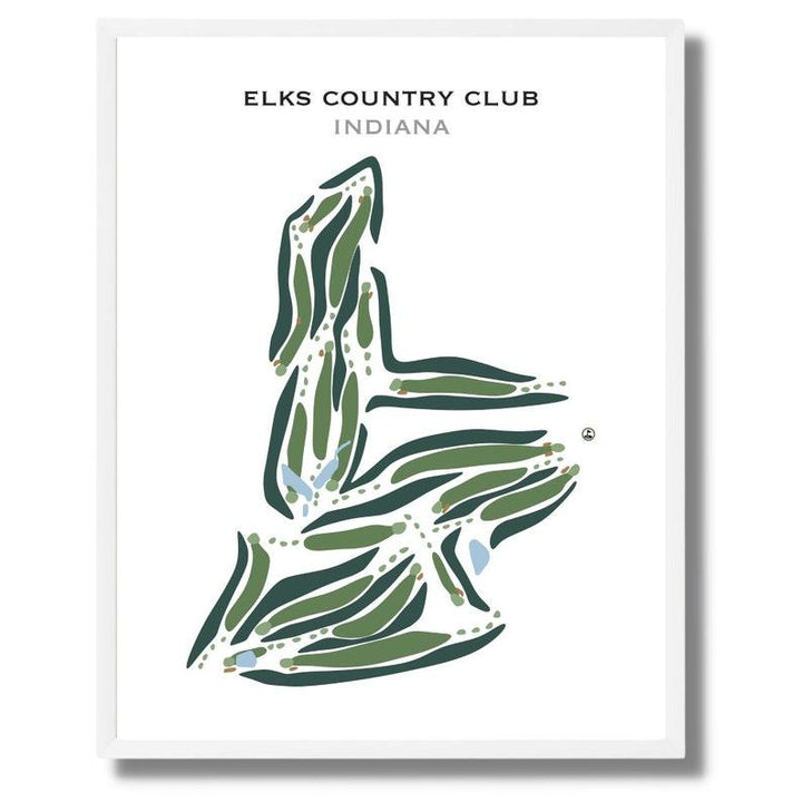 Elks Country Club, Indiana - Printed Golf Courses - Golf Course Prints