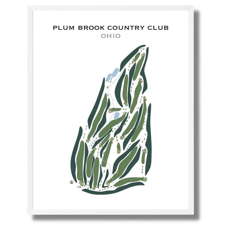 Plum Brook Country Club, Ohio - Printed Golf Courses - Golf Course Prints