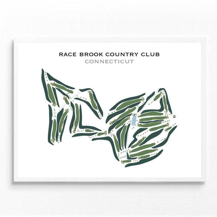 Race Brook Country Club, Connecticut - Printed Golf Courses - Golf Course Prints