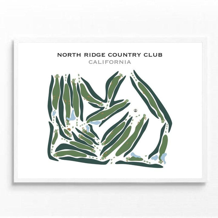 North Ridge Country Club, California - Printed Golf Courses - Golf Course Prints