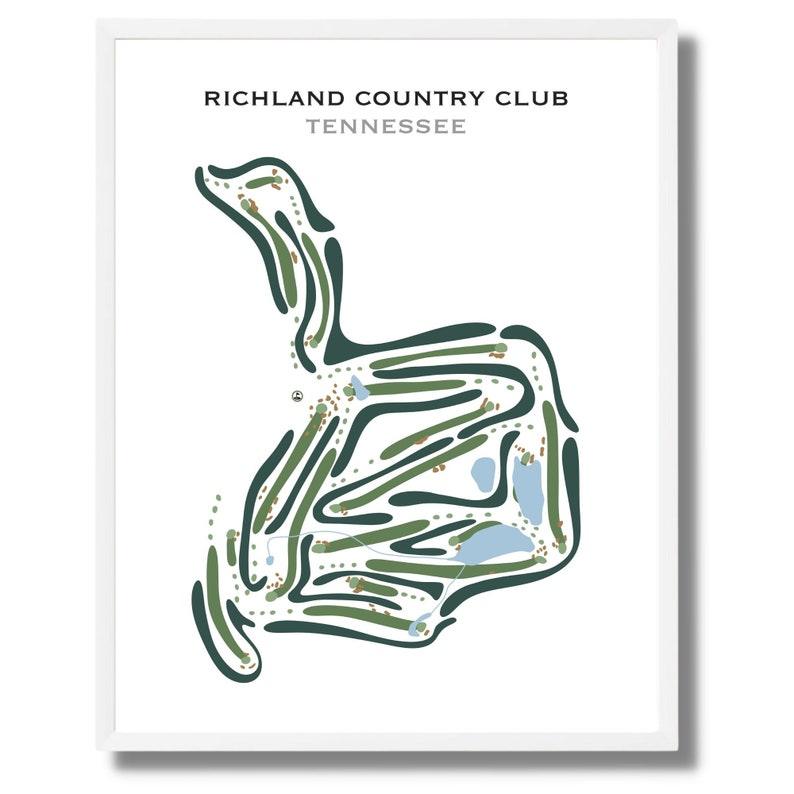 Richland Country Club, Tennessee - Printed Golf Courses - Golf Course Prints