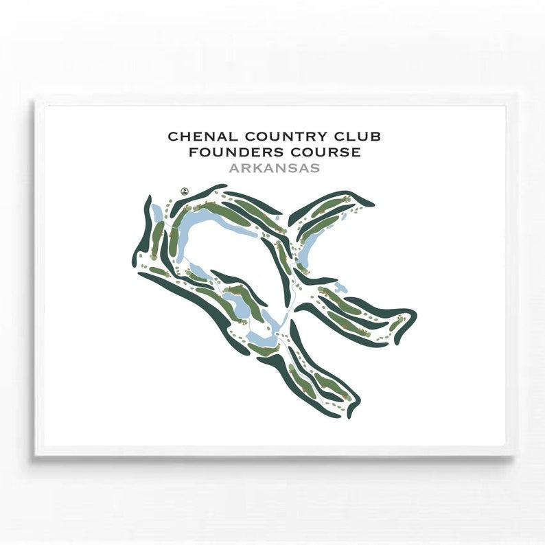 Chenal Country Club Founders Course, Arkansas - Printed Golf Courses - Golf Course Prints