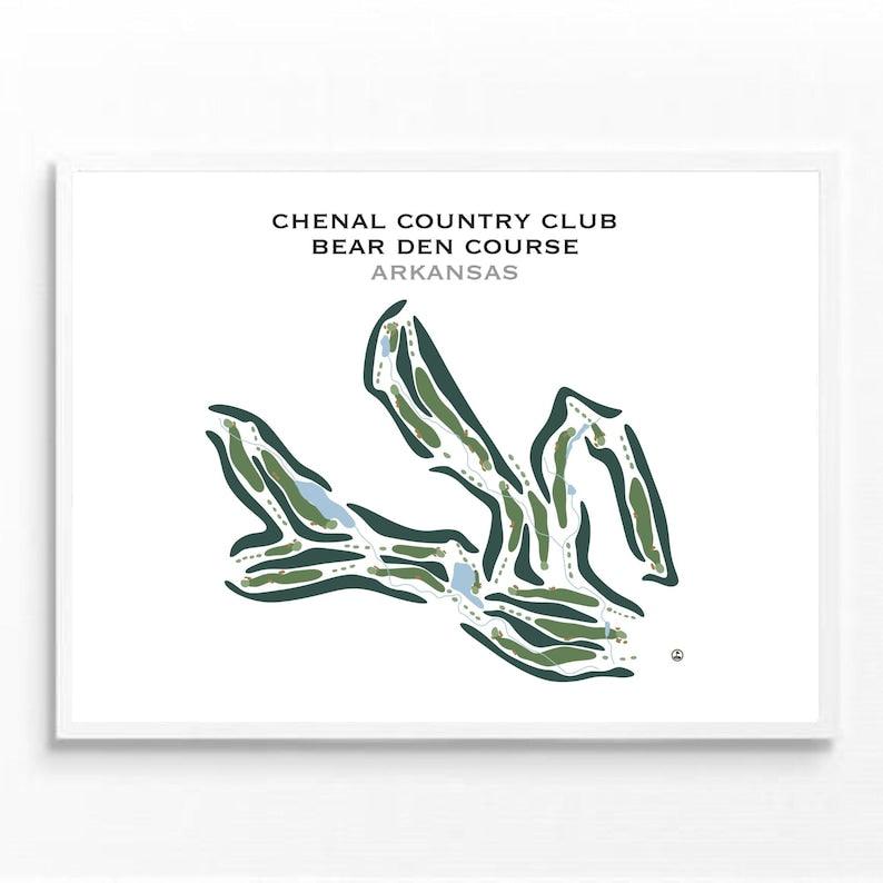 Chenal Country Club Bear Den Course, Arkansas - Printed Golf Courses - Golf Course Prints