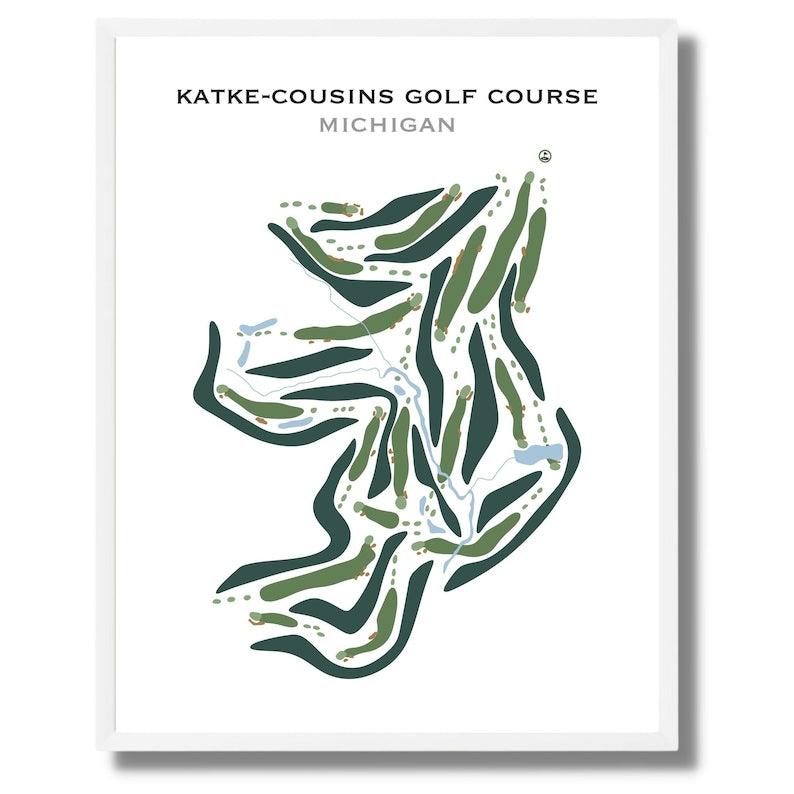 Katke - Cousins Golf Course, Michigan - Printed Golf Courses - Golf Course Prints