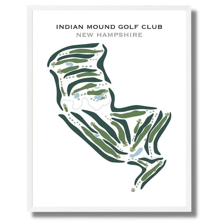 Indian Mound Golf Club, New Hampshire - Printed Golf Courses - Golf Course Prints