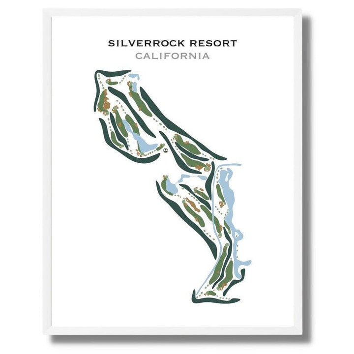 SilverRock Resort, California - Printed Golf Courses - Golf Course Prints