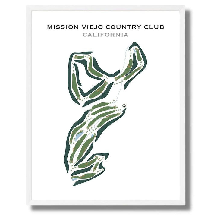 Mission Viejo Country Club, California - Printed Golf Courses - Golf Course Prints