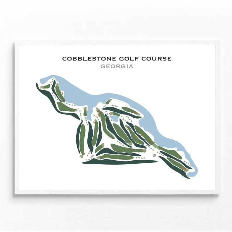Cobblestone Golf Course, Georgia - Printed Golf Courses - Golf Course Prints