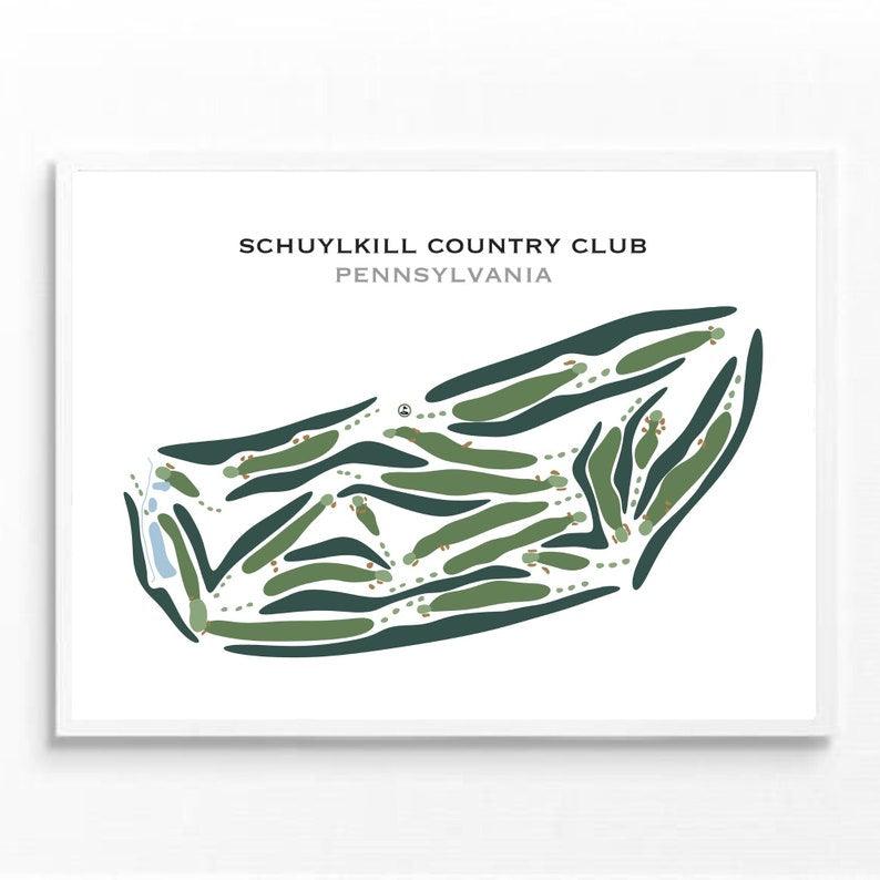 Schuylkill Country Club, Pennsylvania - Printed Golf Courses - Golf Course Prints