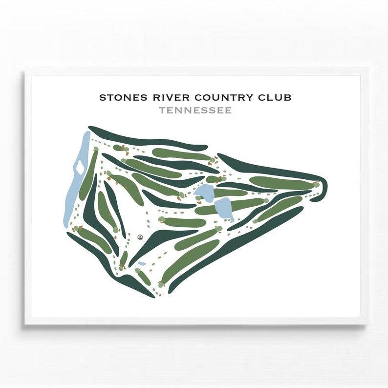 Stones River Country Club, Tennessee - Printed Golf Courses - Golf Course Prints