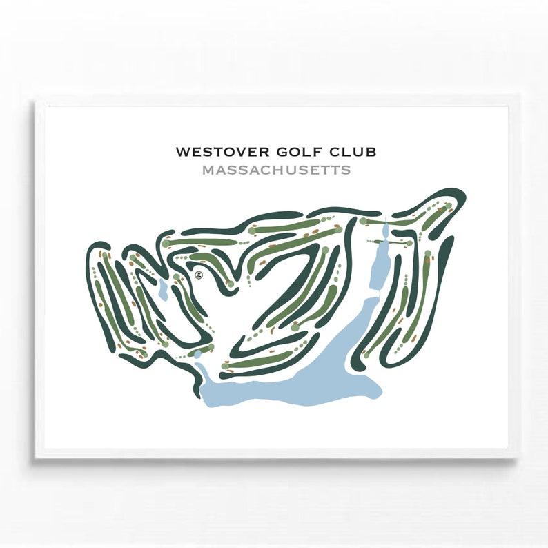 Westover Golf Course‎, Massachusetts - Printed Golf Courses - Golf Course Prints