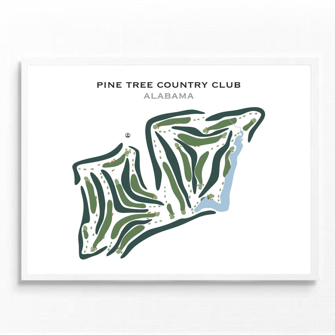 Pine Tree Country Club, Alabama - Printed Golf Courses - Golf Course Prints