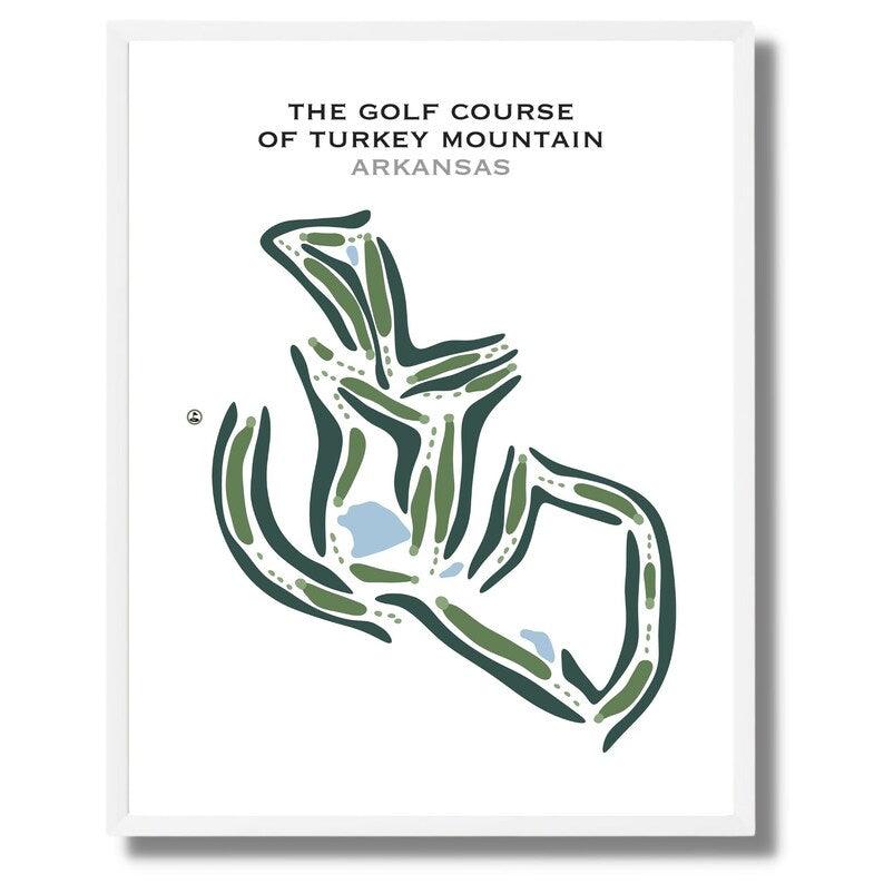 The Golf Course On Turkey Mountain, Arkansas - Printed Golf Courses - Golf Course Prints