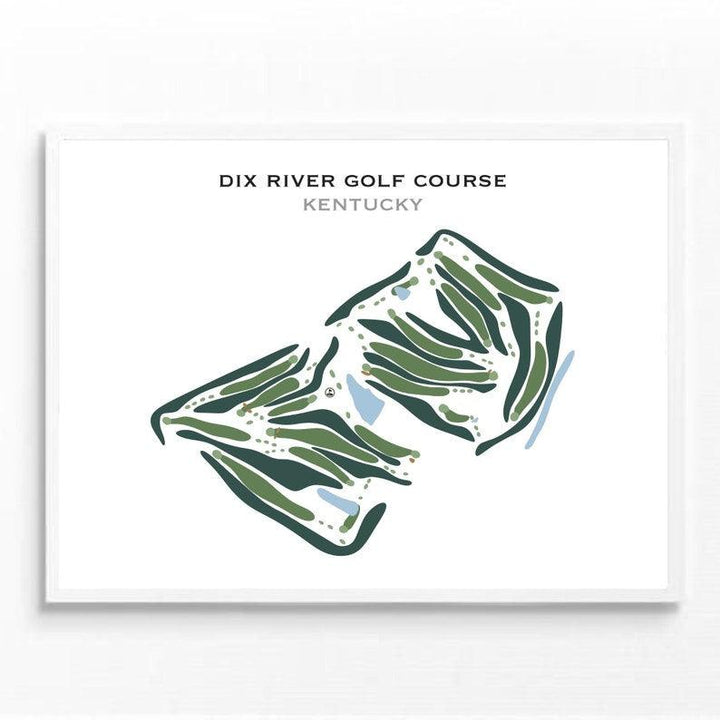 Dix River Golf Course, Kentucky - Printed Golf Courses - Golf Course Prints