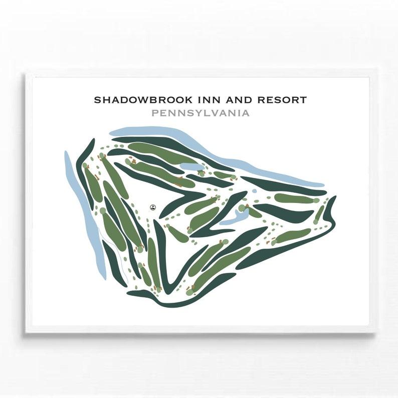 Shadowbrook Inn and Resort, Pennsylvania - Printed Golf Courses - Golf Course Prints