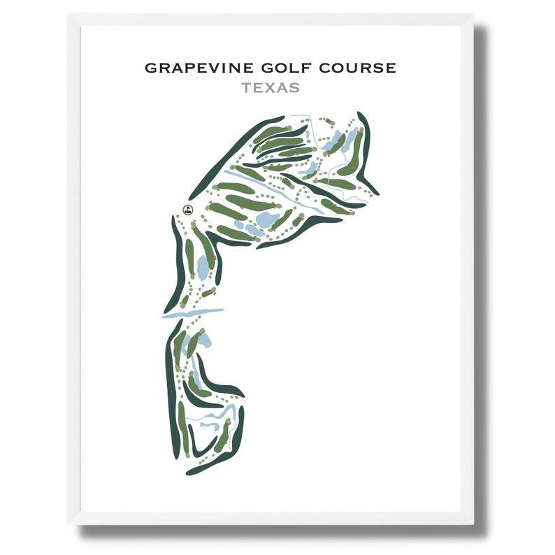 Grapevine Golf Course, Texas - Printed Golf Courses - Golf Course Prints