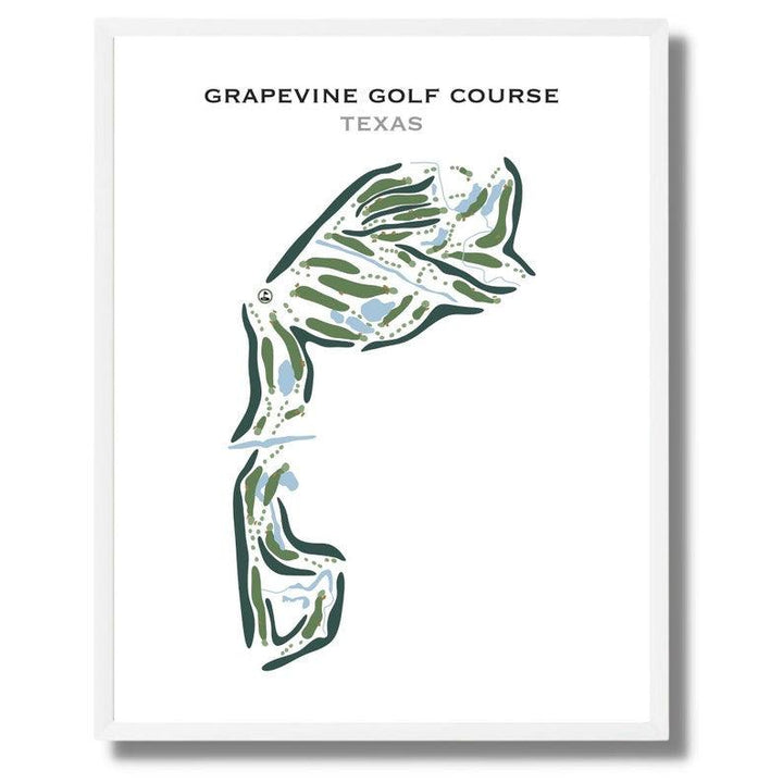 Grapevine Golf Course, Texas - Printed Golf Courses - Golf Course Prints