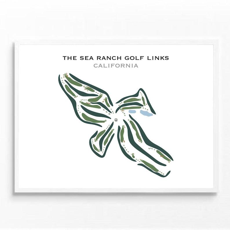 The Sea Ranch Golf Links, California - Printed Golf Courses - Golf Course Prints