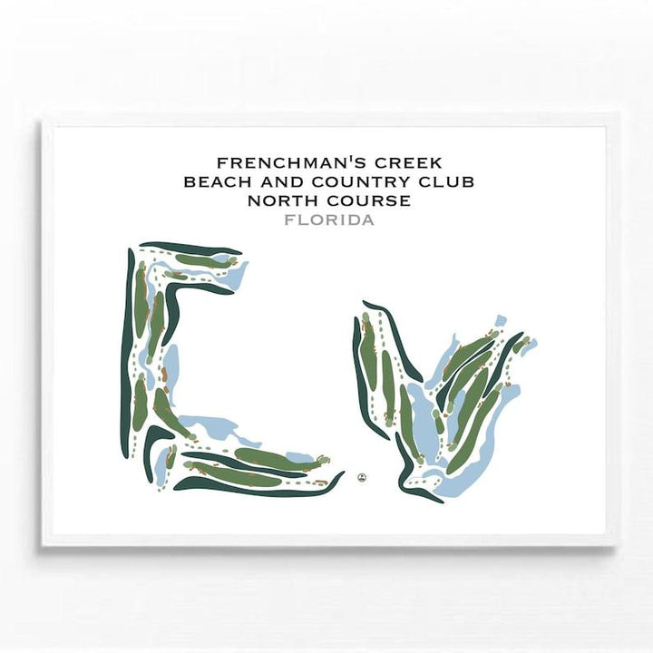 Frenchman's Creek Beach & Country Club North Course, Florida - Printed Golf Courses - Golf Course Prints