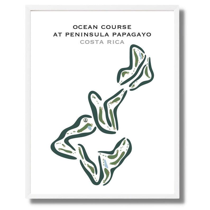 Ocean Course At Peninsula Papagayo, Costa Rica - Printed Golf Courses - Golf Course Prints