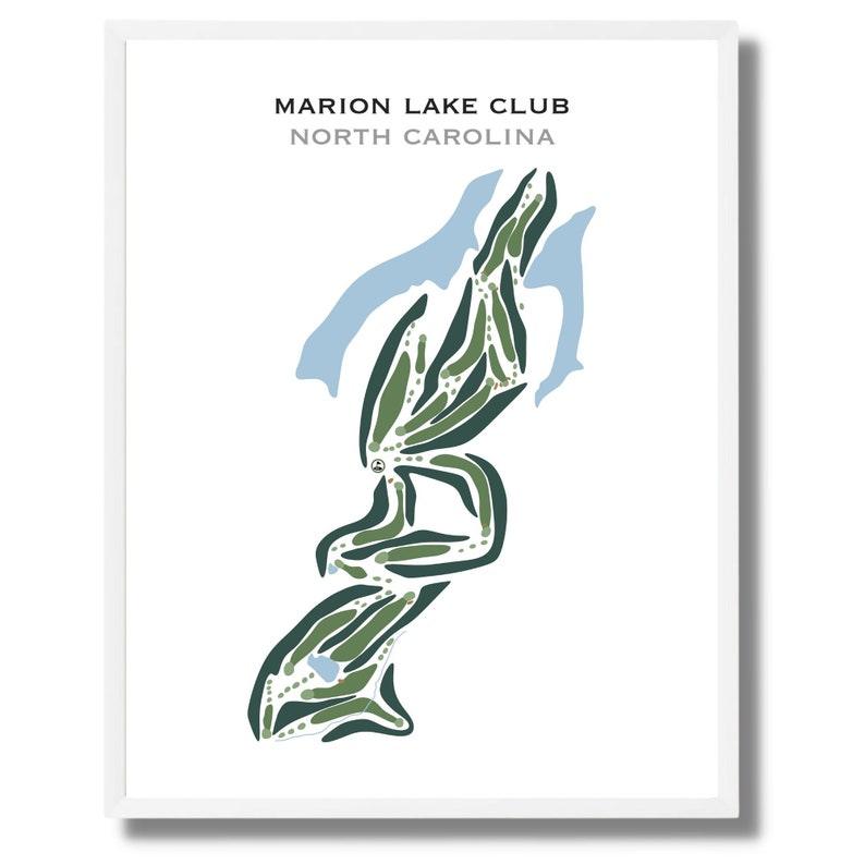 Marion Lake Club, North Carolina - Printed Golf Courses - Golf Course Prints