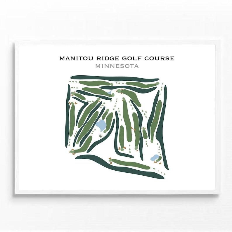 Manitou Ridge Golf Course, Minnesota - Printed Golf Courses - Golf Course Prints