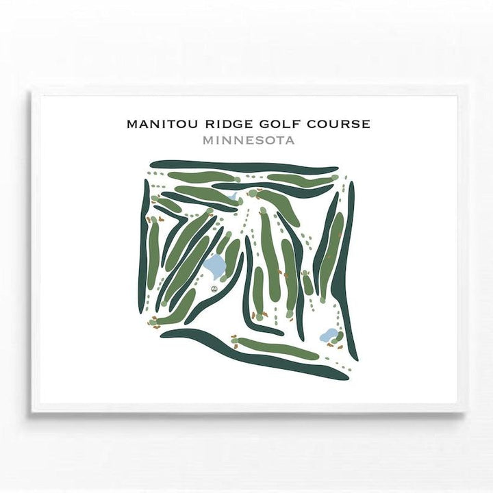 Manitou Ridge Golf Course, Minnesota - Printed Golf Courses - Golf Course Prints