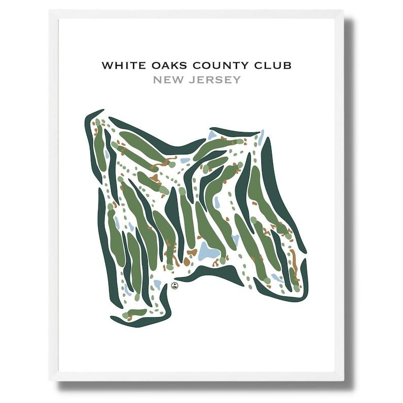 White Oaks Country Club, New Jersey - Printed Golf Courses - Golf Course Prints