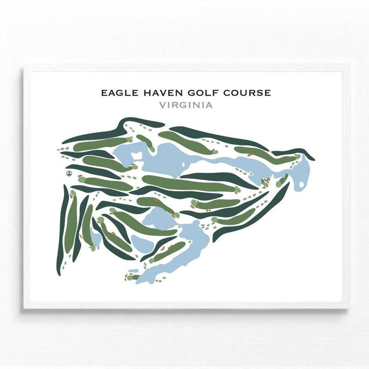 Eagle Haven Golf Course, Virginia - Printed Golf Courses - Golf Course Prints