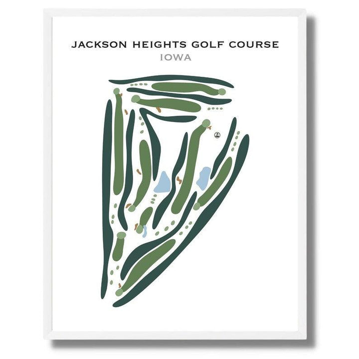 Jackson Heights Golf Course, Iowa - Printed Golf Courses - Golf Course Prints