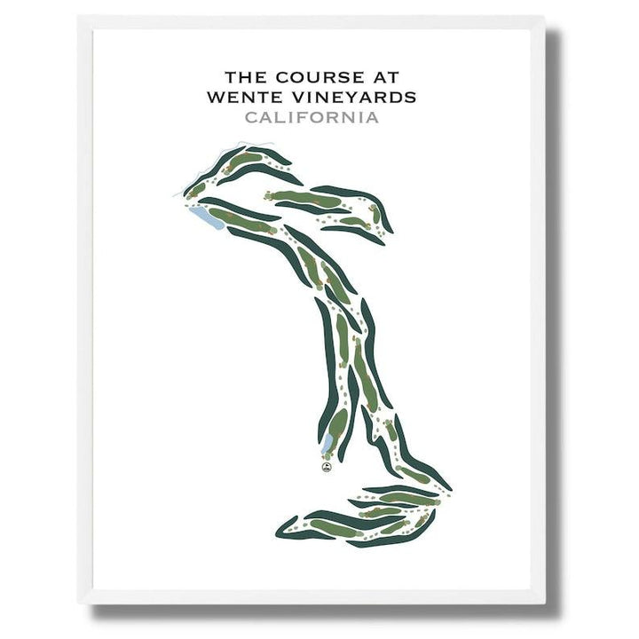 The Course at Wente Vineyards, California - Printed Golf Courses - Golf Course Prints