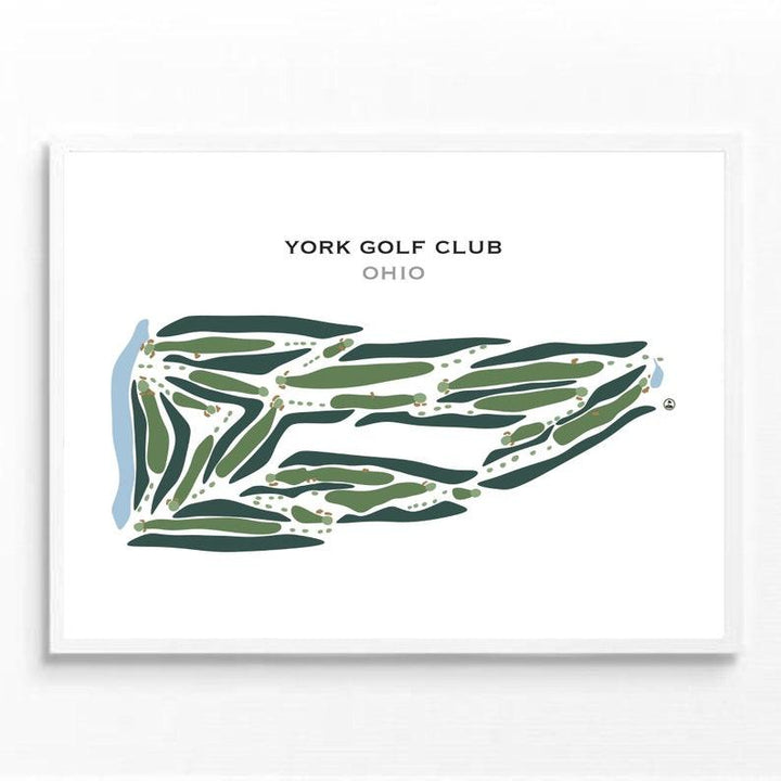 York Golf Club, Ohio - Printed Golf Courses - Golf Course Prints